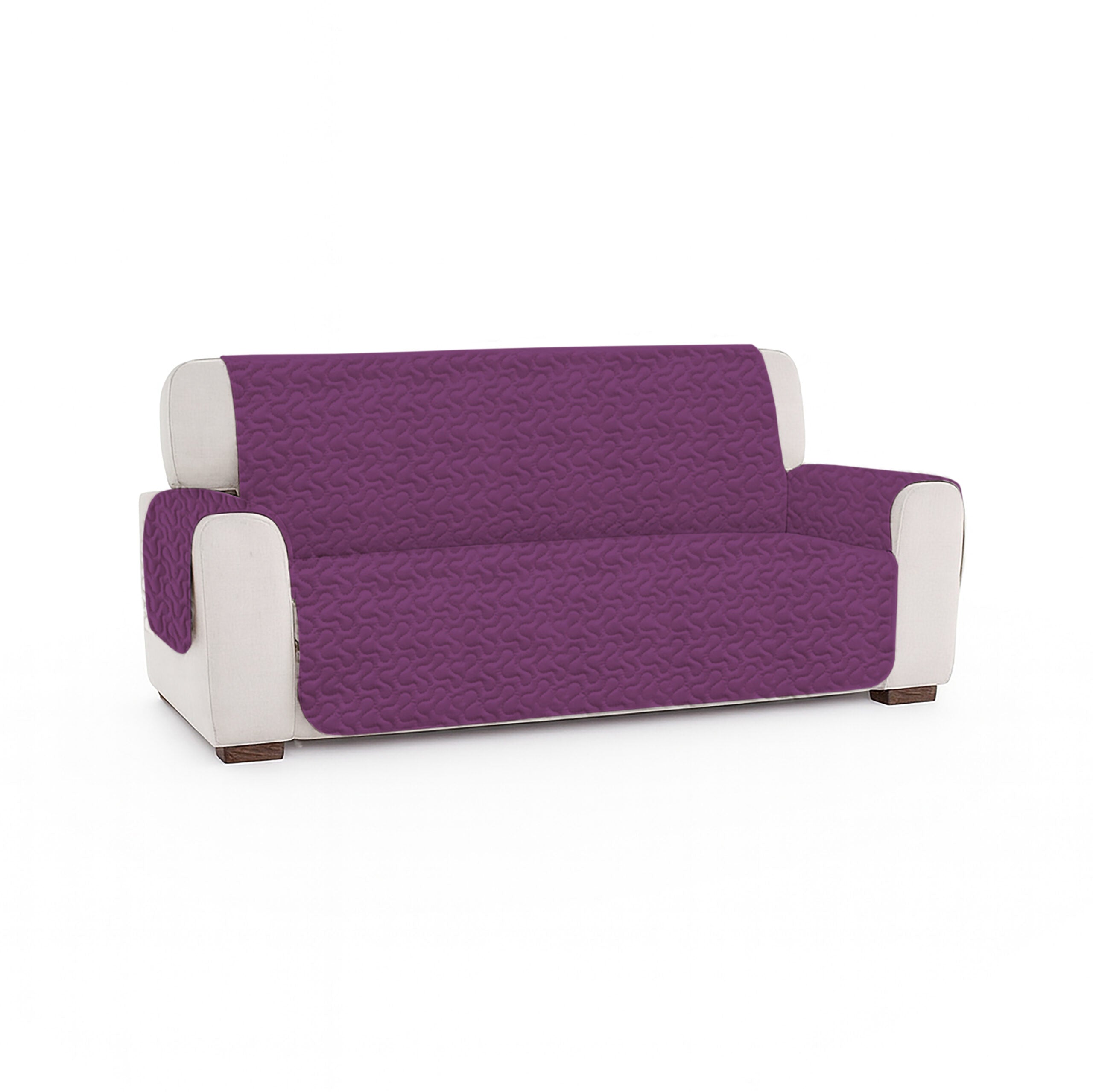 Cuvertură matlasată canapea 3 locuri două fețe - LIGHT LEVANDE